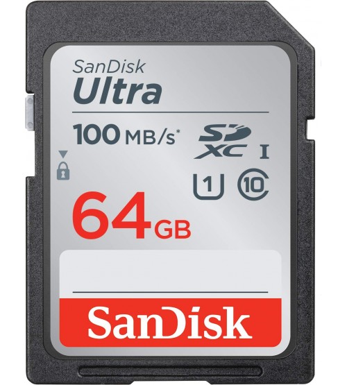 SanDisk 64GB Ultra SDXC UHS-I Memory Card - 100MB/s - SDSDUNR